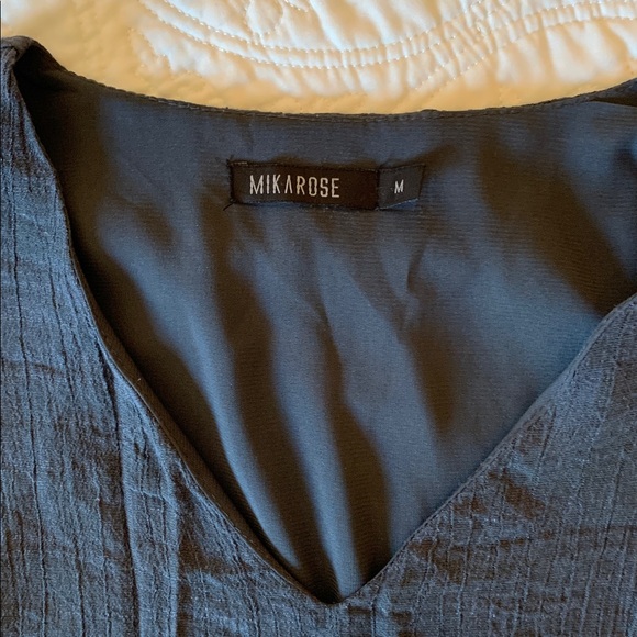 Mikarose Charcoal Flutter Sleeve Maxi Dress - Picture 3 of 4